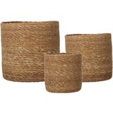 Wikholm Belle Plant Pot Set of 3, natural