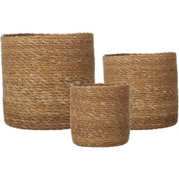 Wikholm Belle Plant Pot Set of 3, natural - 1 Set