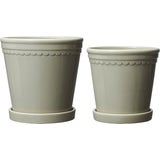 Wikholm Astrid Planter, 2-Piece Set, Linen