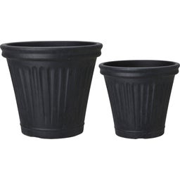 Wikholm Demeri Blumentopfset 2er - schwarz