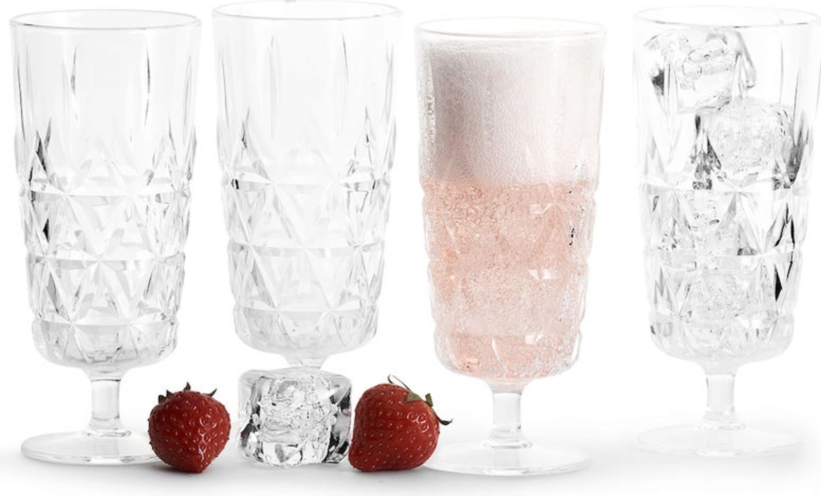 sagaform Picknick Glas Sekt, 4er-Set - 1 Set