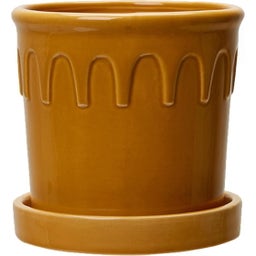 Wikholm Lykke Übertopf 3er-Set gelb - 1 Set