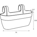 Balkonkasten vibia campana easy hanger XL 58cm