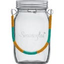 Sonnenglas® Candeeiro Solar - Beadwork Handle - Yellow/Turquoise