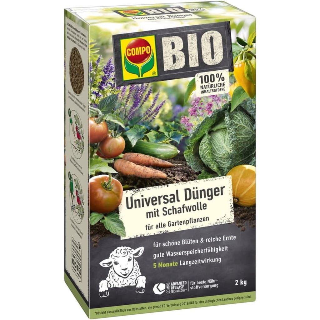 COMPO BIO Universal Langzeit- Dnger mit Schafwolle, 2 kg - Bloomling  sterreich