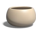 Pflanzgefäß Mero aus Fiberglas  - hellelfenbein - 1200 x 700 mm