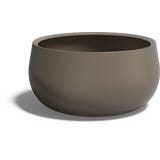 Pfanzgef&auml;&szlig; Lora aus Fiberglas - beigegrau