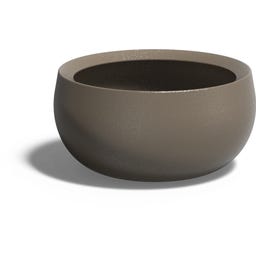 Pfanzgefäß Lora aus Fiberglas - beigegrau - 600 x 300 mm