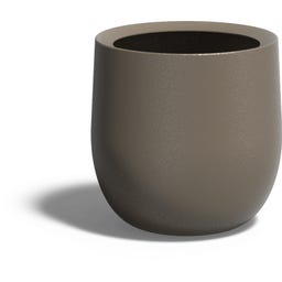 Pfanzgefäß Lora aus Fiberglas - beigegrau - 500 x 500 mm