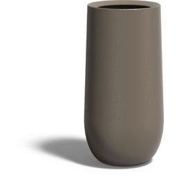 Pfanzgefäß Lora aus Fiberglas - beigegrau - 400 x 800 mm