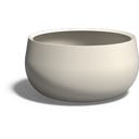 Pfanzgefäß Lora aus Fiberglas - grauweiss - 1200 x 600 mm