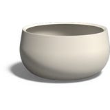 Pfanzgef&auml;&szlig; Lora aus Fiberglas - grauweiss