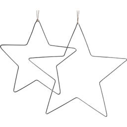 Eulenschnitt Metal Wreath, Set of 2 - Star