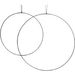 Eulenschnitt Couronne Métallique - Lot de 2 - Cercle