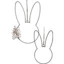 Eulenschnitt Couronne Métallique - Lot de 2 - Lapin