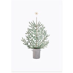 Eulenschnitt Carte Aquarelle - Christmas Tree