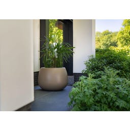 Pflanzgefäß Mero aus Fiberglas  - beigegrau - 1200 x 700 mm