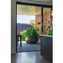 Pflanzgefäß Mero aus Fiberglas  - seidengrau - 1200 x 700 mm