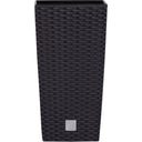 Rato Square High cvetlični lonec, antracit - 29x29x55 cm