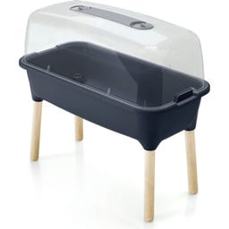 Prosperplast Gewächshaus Respana Wood High Set - Anthrazit