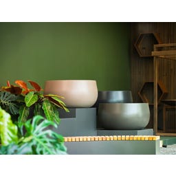 Pfanzgefäß Lora aus Fiberglas - seidengrau - 1200 x 600 mm