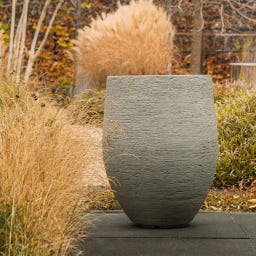 Pflanzgefäß Kivo aus Beton/Polymer - chalk - Ø 500 x 800 mm