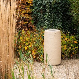 Pflanzgefäß Moya aus Beton/Polymer - chalk - Ø 400 x 800 mm