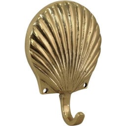 Strömshaga Wandhaken Muschel messing - 1 Stk.