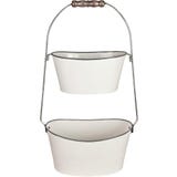 Str&ouml;mshaga Witte Opbergmand "Sofie" - 2-laags