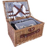 Str&ouml;mshaga Panier de Pique-Nique en Osier, Set Bleu