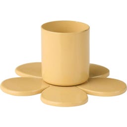 Svícen ve tvaru květiny pro 2,2 cm svíčku - cream