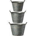 IB Laursen Conical Planters with Handles, Set of 3