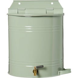 Contenitore d'Acqua da Parete con Rubinetto e Portasapone - 10,5 L - Verde chiaro