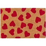 IB Laursen Door Mat with Red Hearts