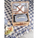 Strömshaga Wilgen Picknickmand Set - Blauw