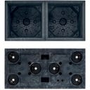 Sierra Case Beton Effect cvetlično korito, marengo siva - 57,7 x 28,8 cm