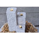 HEISSNER Neptune LED Garden Fountain - Grey - 12 x 12 x 15/25/40 cm