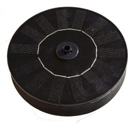 HEISSNER Jardin Aquatique Solaire - Wooden Barrel - 40 x 40 x 27 cm