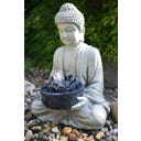 HEISSNER Temple Statue Pond Figurine - 37 x 31 x 50 cm