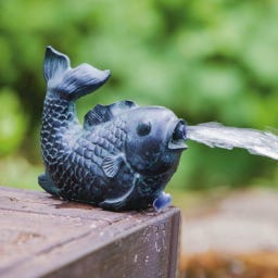 HEISSNER Fish Decorative Pond Figurine, Bronze - 10 x 17x 14 cm