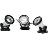 Teich- und Gartenlicht 3er-LED-Set mit Trafo