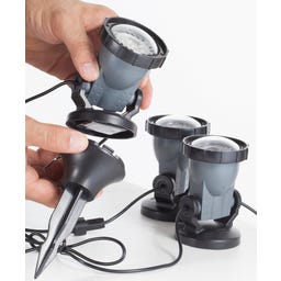Podvodní LED reflektor, sada 3 ks s transformátorem - 1 sada