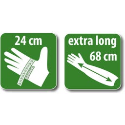 HEISSNER Guanti per Laghetto a Manica Lunga - 9 (24cm), L/XL