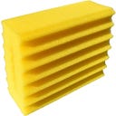 Ersatzfilterschwamm 23,0 x 8,5 x 20,0 cm, Gelb / Fein