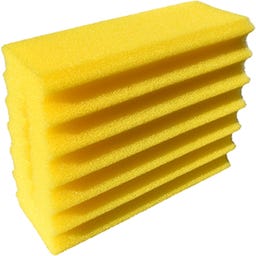 HEISSNER Ersatzfilterschwamm 23,0 x 8,5 x 20,0 cm - Gelb / Fein