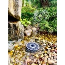 HEISSNER Fontaine Solaire Ø 16 cm avec LED - 120 - 220 l/h