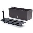 Blumentopf Rato Case inkl. Bewässerungssystem - Braun - L 51,4 cm