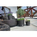 Prosperplast Blumentopf Rato Round - Anthrazit - ⌀ 25 cm