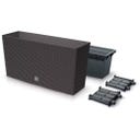Bloembak Rato Case M met Planteninzet - 77 x 23,5 cm - Bruin