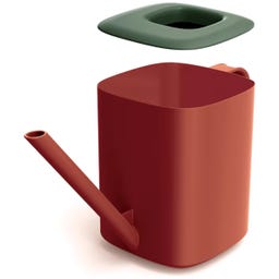 Prosperplast Tubi Gießkanne - 1 Liter - retro rot / Green Pine